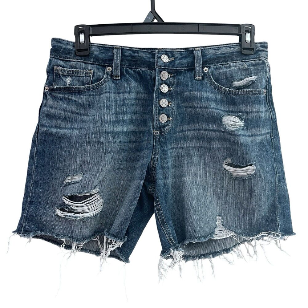 Lucky Brand Jean Shorts Women’s Size 6 Distressed Boyfriend Normcore Capsule